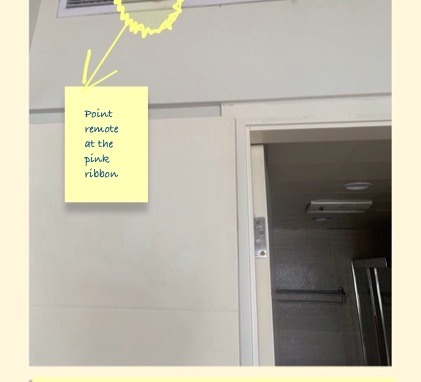 Bedroom 1 air conditioner sensor location