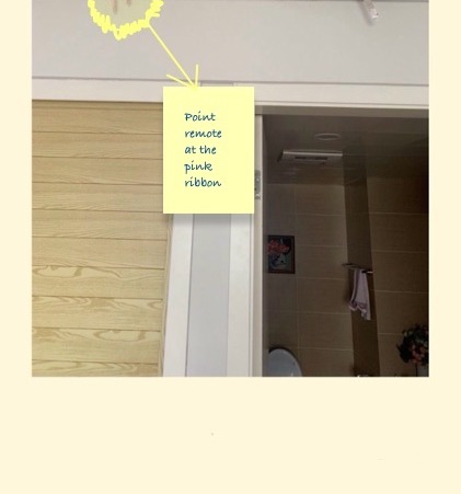 Bedroom 2 air conditioner sensor location