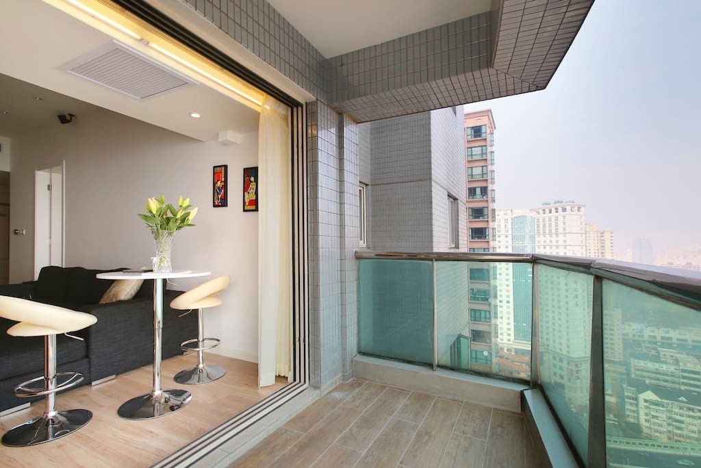 Balcony beside the living room
