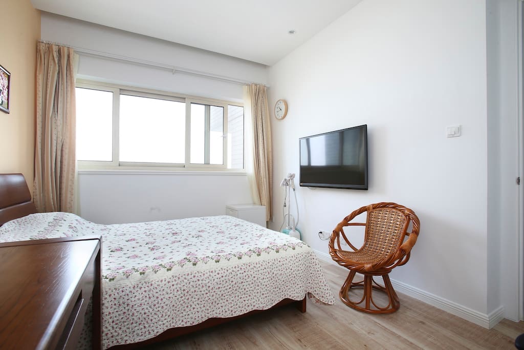 Bedroom with television