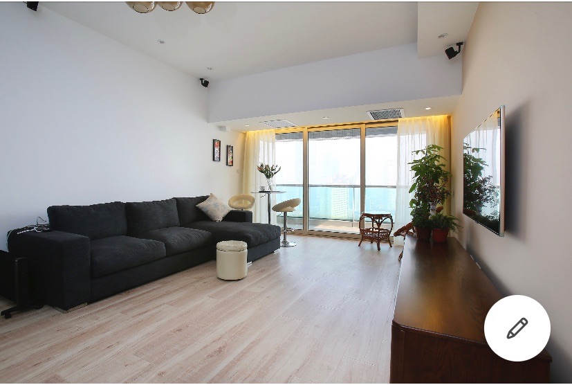 Living room facing the balcony