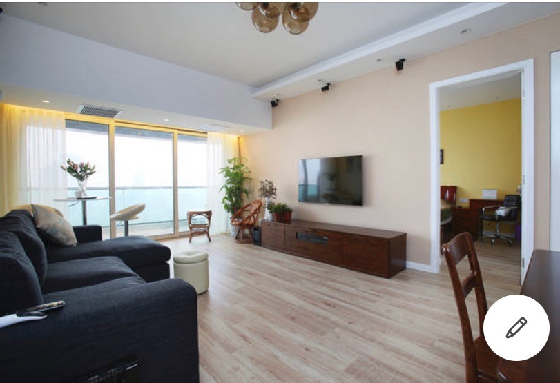 Living room with television