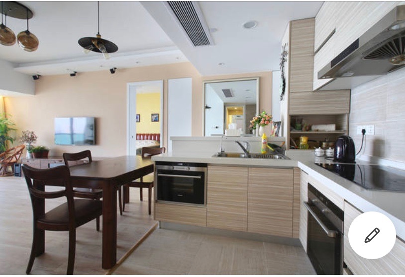 Kitchen and dining area