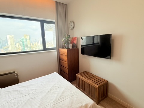 Bedroom television and storage