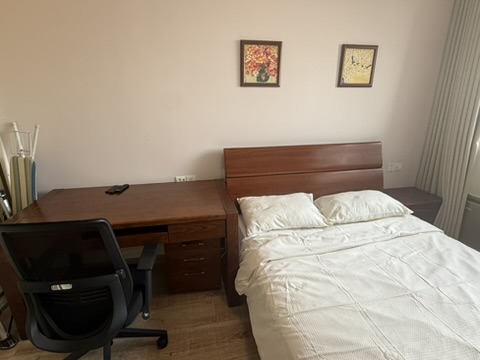 Bedroom with work desk