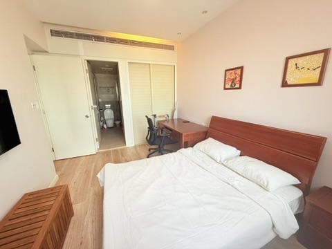 Bedroom facing the ensuite bathroom